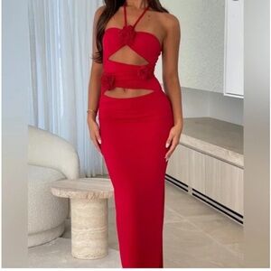 White Fox Boutique Red Maxi Dress